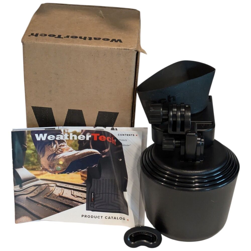 WeatherTech CupFone Universal Cell Phone Holder Car Mount Black New In Box